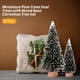 thumbnail image 4 of Árbol de Navidad en miniatura (6 piezas, pinos, sisal, adornos de nieve y escarcha con bases de madera para escenas en miniatura, manualidades y diseños navideños, varios tamaños), 4 of 7
