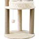 thumbnail image 2 of Rascador Torre para Gatos 85 cm 3 Niveles Terciopelo y Yute con Juguetes Beige, 2 of 3