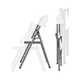 thumbnail image 2 of Silla Plegable Plastica Blanca 46x53x83cm, 2 of 2