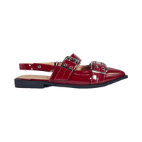 Zapatos Tipo Puntilla Formal Md Burdeo Mujer 5K03-20 - Talla 37