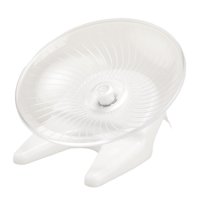 Ioensy - Rueda Para Hámster, Juguete Redondo, Rodillo Silencioso Para Animales Pequeños, Rata, Erizo, Blanco