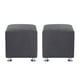 thumbnail image 1 of Set Pouf Cali 1c Felpa 12 Gris, 1 of 5