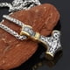 thumbnail image 1 of Viking Thos Hammer Chain Colgante de acero inoxidable para Hombres, cadena con nariz, amuleto celta, Collar de joyería para Hombres y mujeres, 1 of 6