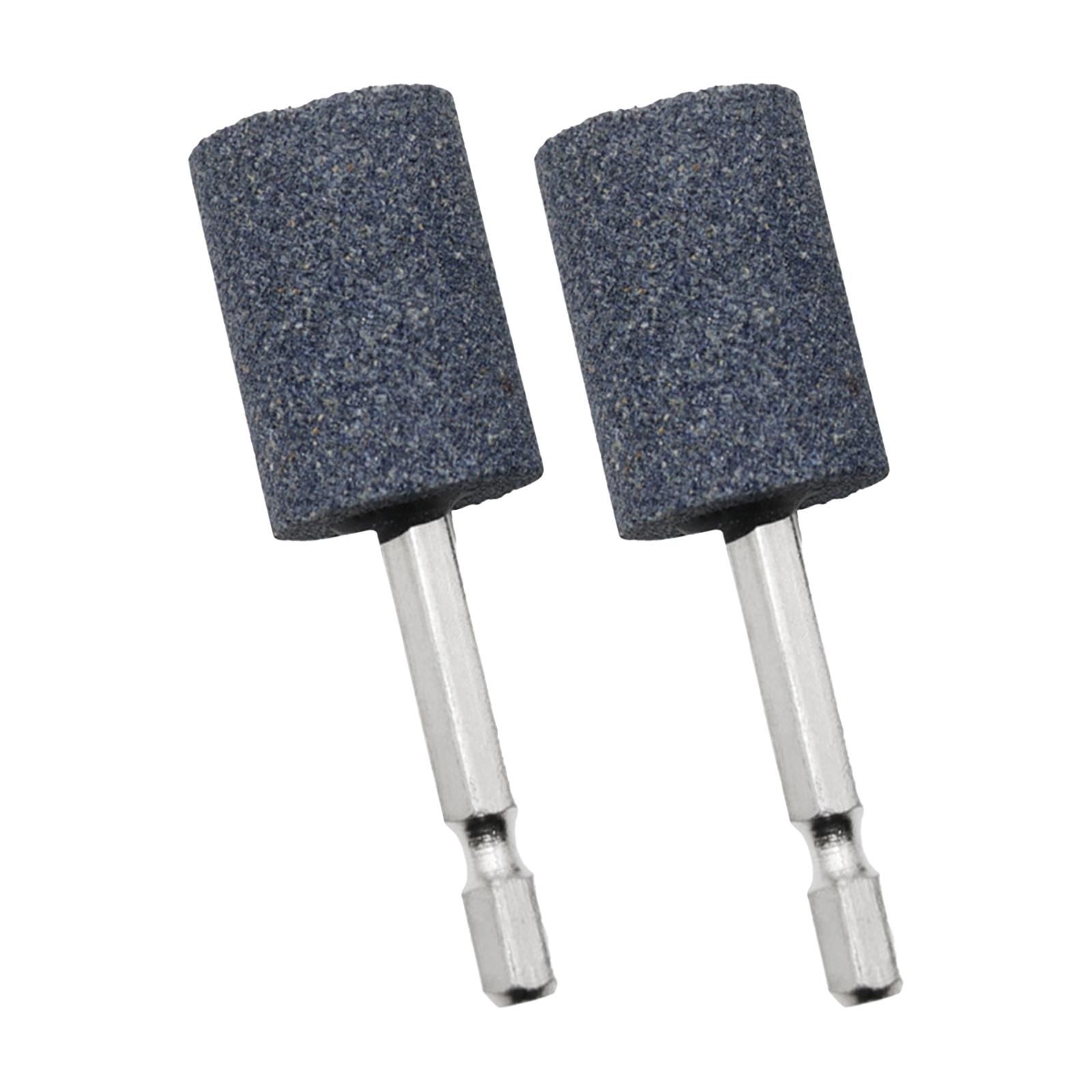 Ioensy - 2 Uds Cabezal De Muela De 6,35Mm Broca De Rueda Para Rodamientos De Jade Carburo Cementado Cilíndrico 79Mm