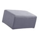 thumbnail image 1 of Stretch Ottoman Puf Cover Reposapiés Taburete Slipcover Protector a Gris, 1 of 5
