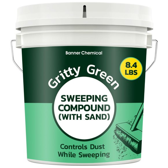 Sweeping Compound Banner Chemical Gritty Green con arena, 3,8 kg