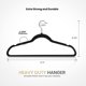 thumbnail image 2 of Velvet Hangers Utopia Home, 20 unidades, gancho antideslizante de 360°, color negro, 2 of 5