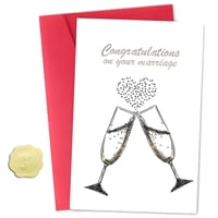 Tarjeta De Boda Zyvsyldrin Para Novia Y Novio Con Sobre De 14 X 21 Cm