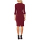 thumbnail image 3 of INSPIRE CHIC Vestido Vintage para Mujer Conjunto de Maestra para Regreso a Clases Vestido de Manga 3/4 para Trabajar Vestidos de Tubo Rojo Oscuro XL, 3 of 6