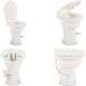 thumbnail image 2 of Cuenco redondo de porcelana RV Toilet Dometic modelo 410, blanco, 2 of 7