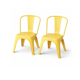 thumbnail image 1 of Pack 2 Sillas Infantil Estilo Tolix - Amarillo, 1 of 3