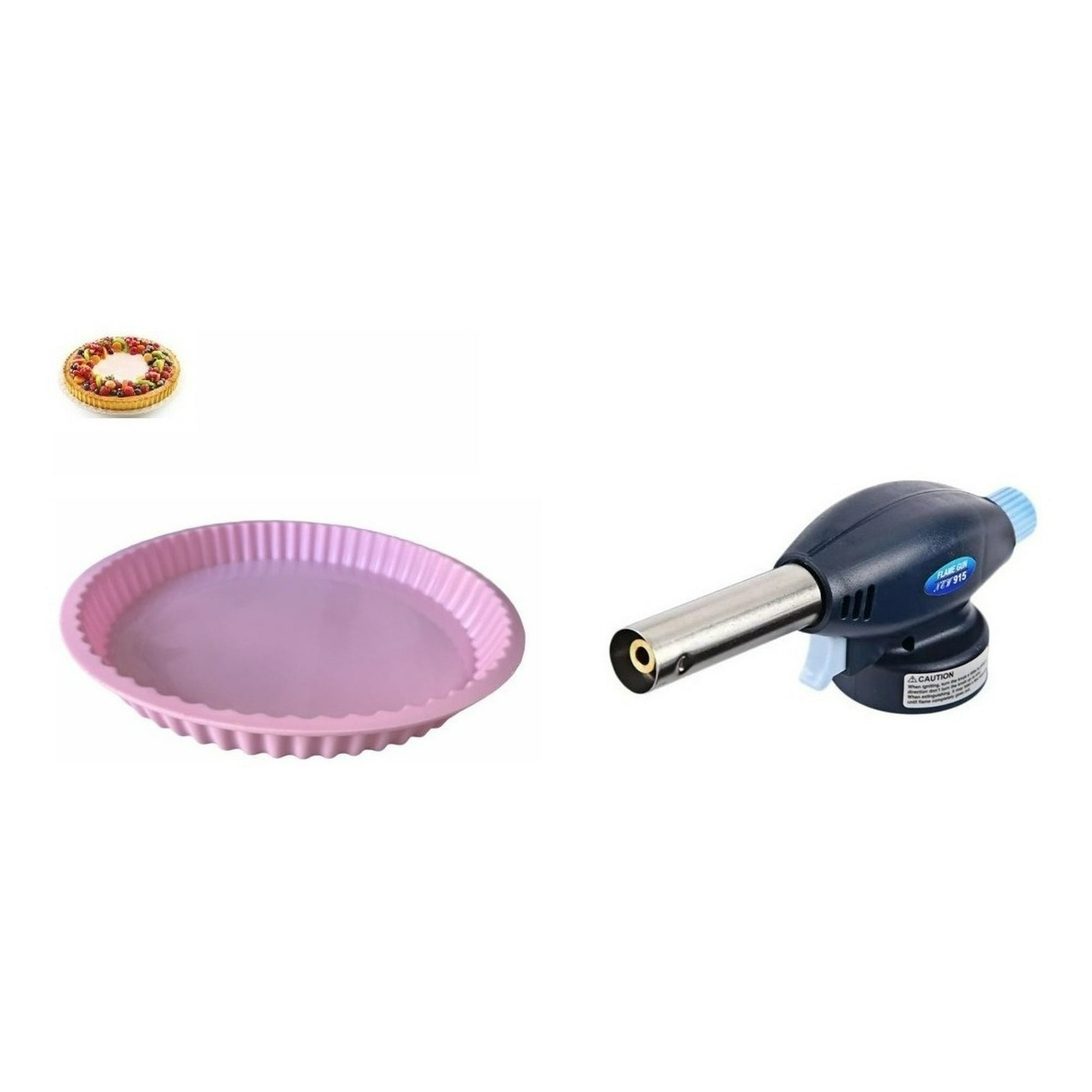 Genérico - Pack 1 Molde De Silicona Tartaleta Kuchen + 1 Soplete