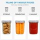 thumbnail image 4 of Tarros Mason YEBODA 473 ml, paquete de 12, de boca ancha, vidrio, 4 of 7