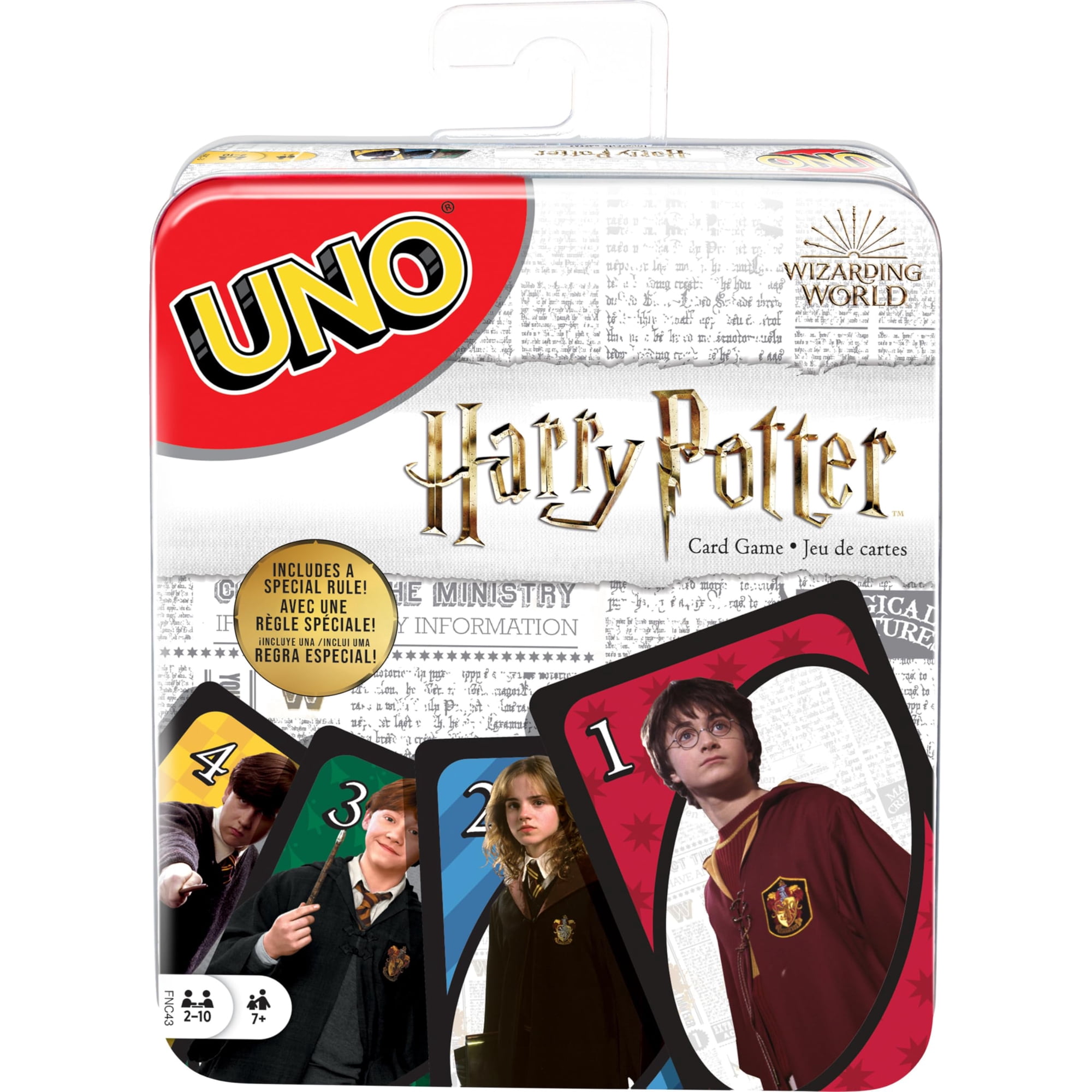 Juego De Cartas Mattel Games Uno Harry Potter Con Funda De Hojalata