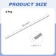 thumbnail image 2 of Uxcell 4 Pcs Varilla Redonda de Titanio, 0.1" Diámetro (2.5mm) 8" Longitud GR5 Barra Redonda de Metal Sólido TC4 para Aviones Modelo Coches Barco Manualidades DIY, 2 of 7