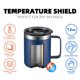 thumbnail image 4 of Taza de café ALOUFEA de acero inoxidable, 350 ml, aislante, azul marino, 12 oz, 4 of 7