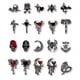 thumbnail image 1 of 20pcs,Retro Dark Crocodile Nail Art Charms,Halloween Skull Spider Nail Art Accessories With Rhinestones,Alloy Heart Moon Nail Art Accessories, 1 of 2