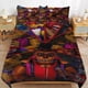 thumbnail image 1 of x256 Five Nights at Freddy's FNAF Bed Duvet Cover Microfiber Bedding Sets 3D Printed Lightweight 3 Piece Comforter Sets, 1 Duvet Cover And 2 Pillow Shams for Kids Boys Girls 79"x90" jn2, 1 of 5