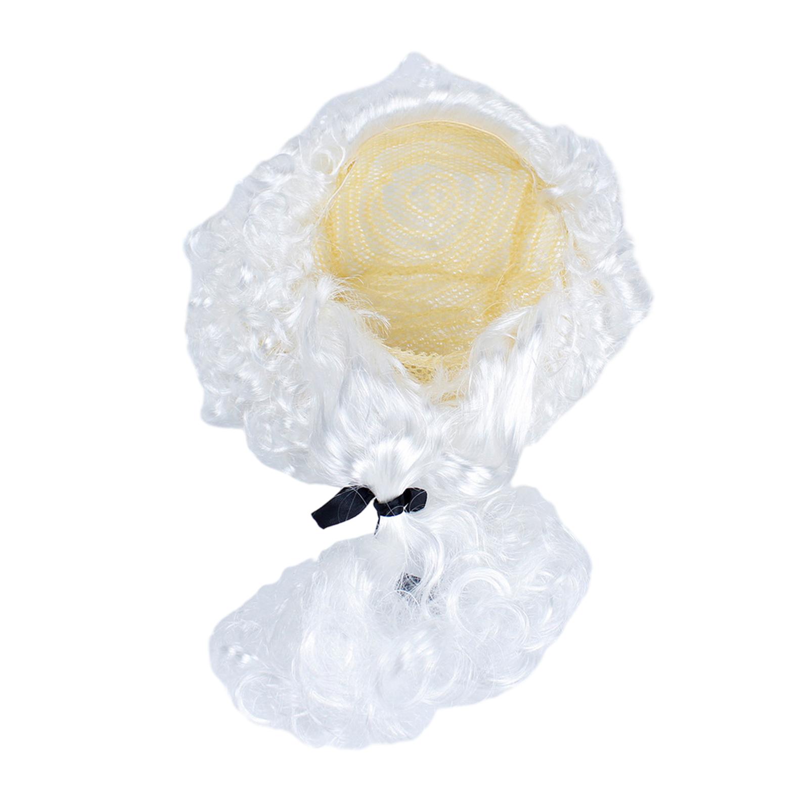 Magideal - Peluca Colonial, Peluca De Juez Y Abogado, Tocado, Fiesta Temática De Cosplay Para Vacaciones, Disfraces De Halloween, Sombreros Para Niños Y Adultos,