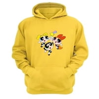 Genérico - Polerón Canguro Niñas Superpoderes Amarillo Talla S Unisex