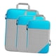 thumbnail image 1 of Juego De 3 Cubos De Embalaje Organizadores De Viaje Bolsas Organizadoras De Maletas Impermeable Azul Cielo, 1 of 5