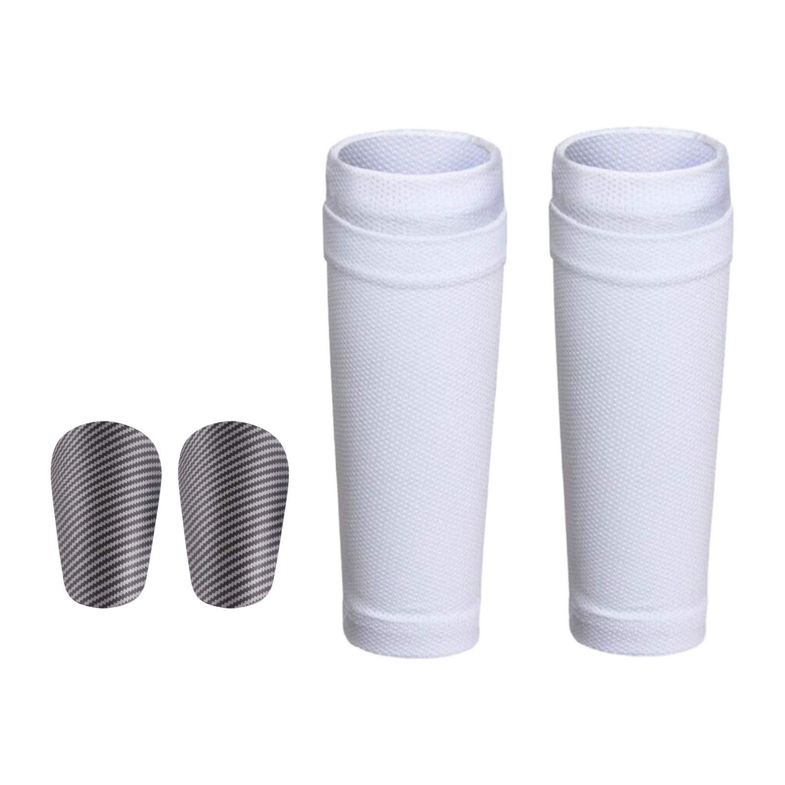 Ioensy - Equipo De Fútbol Protector Con Calcetines, Mini Espinillera Antideslizante, 2 Uds.