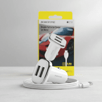 Solma - Cargador + Cable Micro Usb Para Auto Bz12 Borofone