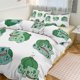 thumbnail image 1 of Bulb_asaur Print Bedding Set Pattern Duvet Cove Set 3 Pieces 1 Quilt Cover And 2 Pillowcases for Women Men Teens, 1 of 5