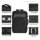 thumbnail image 5 of "Mochila Belug  Viaje  1215 Negra Impermeable Expandible Antirrobo 50L negra ", 5 of 5