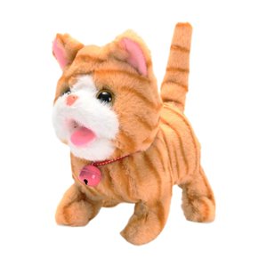 Bothyi - Juguete De Peluche Eléctrico Para Gatos, Juguete De Peluche Eléctrico Peludo Para Gatos, Regalo De Cumpleaños, Amarillo