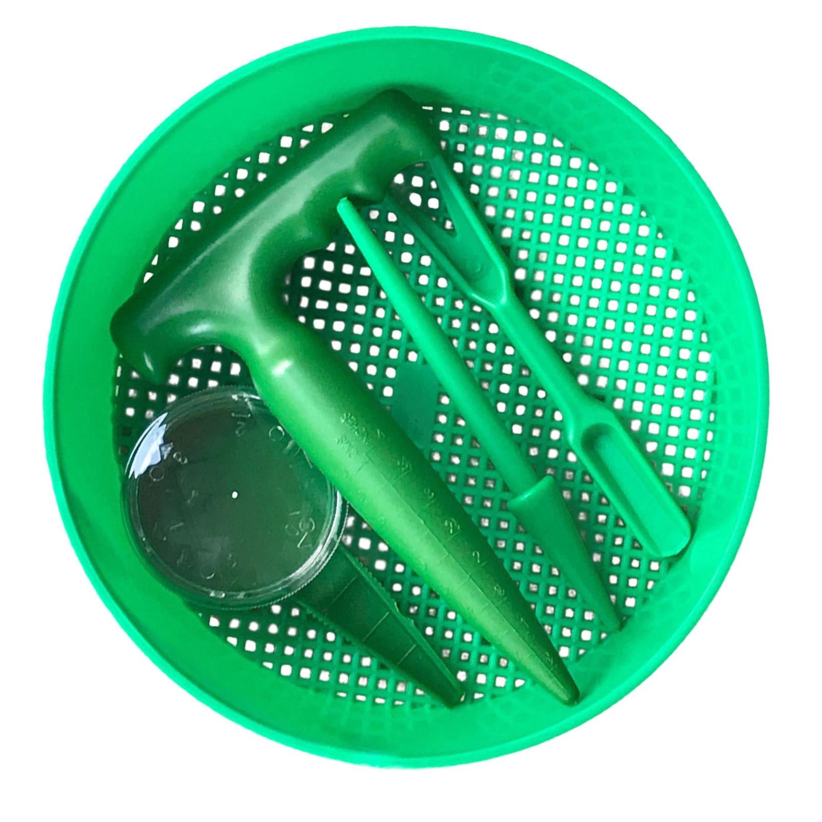 Wswqop - Tamiz De Jardín, Herramienta De Jardinería Verde, Tamiz De Jardinería Para Filtrar Piedra De Tierra, 5 Piezas