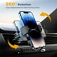 thumbnail image 3 of Soporte universal para teléfono en la rejilla de ventilación del coche - manos libres para todos los smartphones, compatible con iPhone Samsung Huawei Google Xiaomi-Negro, 3 of 6