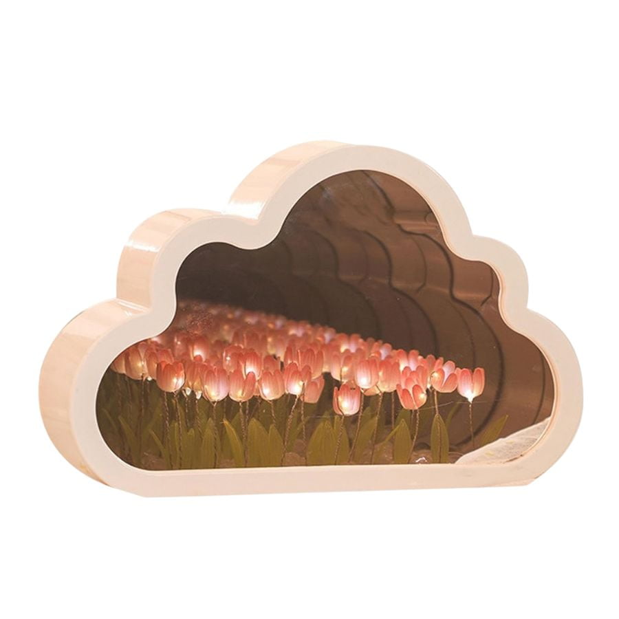 Click Ventas - Lámpara De Tulipanes Espejo De Mesa Decoración Led