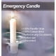 thumbnail image 4 of Velas Hyoola blancas sin aroma para emergencia, paquete de 24, 10 cm, 4 of 9