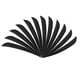 thumbnail image 2 of 12 piezas de 5 pulgadas Fletching Flecha Plumas Tiro con arco Turquía Plumas Negro, 2 of 5