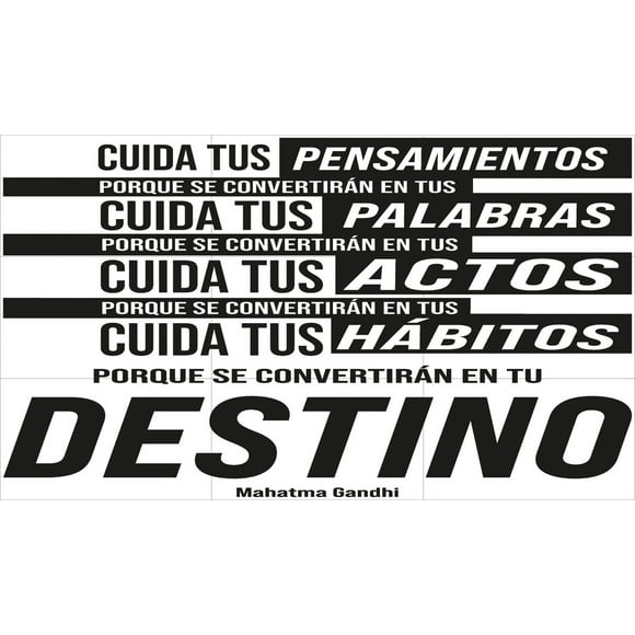 Frase Deco Cuida Tus Pensamientos FR-11061