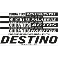 Rienda Libre Graphics - Frase Deco Cuida Tus Pensamientos Fr-11061