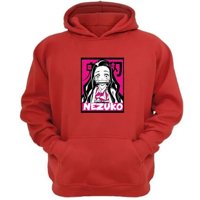 Genérico - Polerón Canguro Nezuko Rojo Talla Xl Unisex