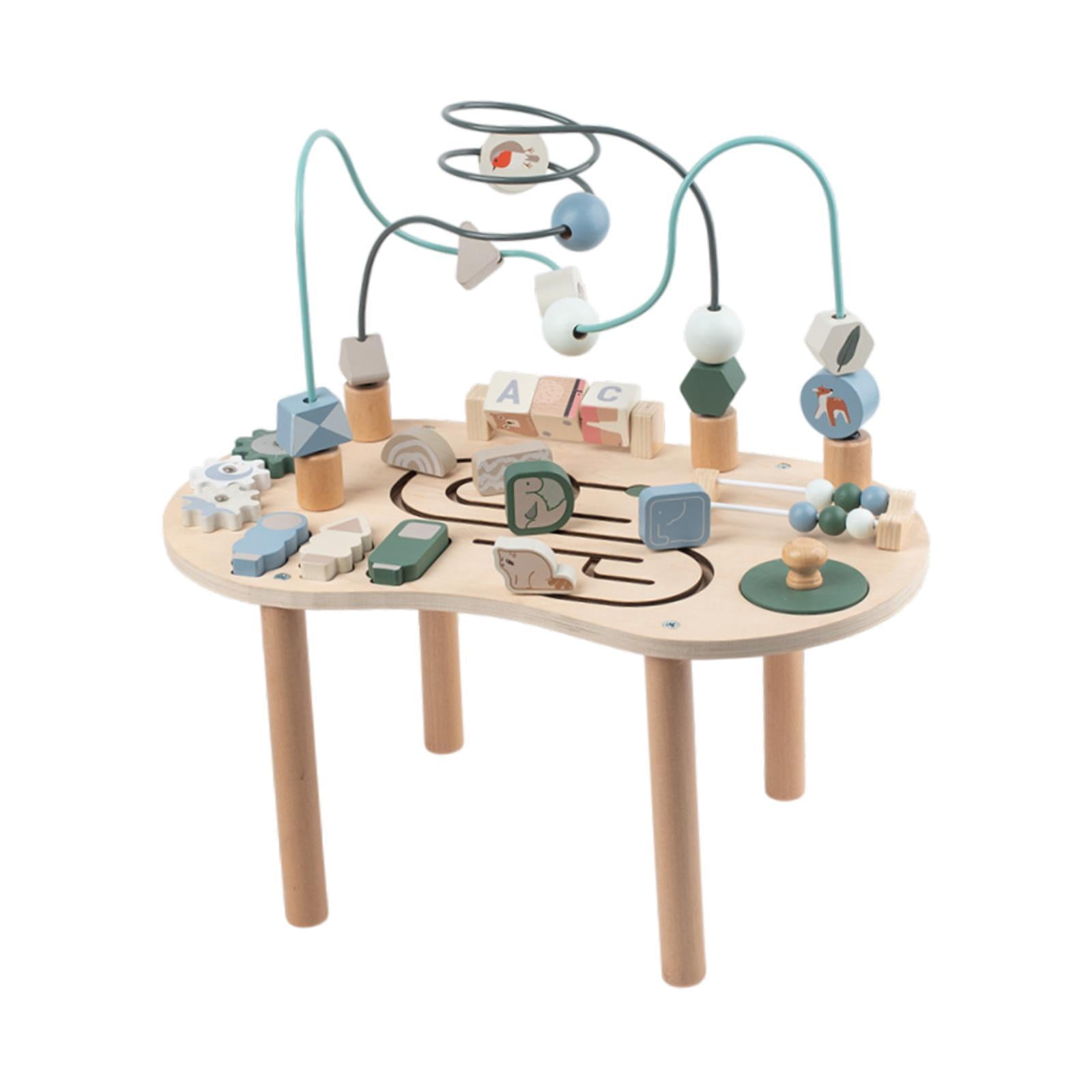 Bothyi - Tablero De Laberinto De Cuentas De Madera, Juguete De Rompecabezas De Cuentas Para Niños Y Niñas De 0 A 3 Años