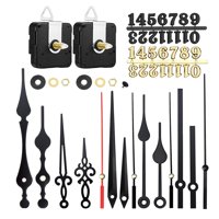 Bothyi - 2X Mecanismo De Movimiento De Reloj De Pared Diy, Relojes Artesanales, Números Arábigos Sin Tic-Tac Para Oficina Y Dormitorio