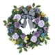 thumbnail image 5 of Rose Wreath Colorful Round Door Front Vine Hanging Para Home Party Halloween Violet, 5 of 5