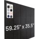thumbnail image 1 of Tablero de corcho WallHero grande de 150 x 90 cm con 15 azulejos de fieltro, 1 of 6