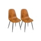 thumbnail image 1 of Pack 2 Sillas de Comedor Gamuza Black Murcia - Marron, 1 of 3