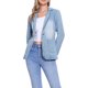 thumbnail image 1 of INSPIRE CHIC Chaqueta de Mezclilla para Mujer con Botones, Solapa con Muesca, Bolsillos a Ambos Lados, Chaquetas de Jean Casual L Azul Claro, 1 of 6