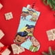 thumbnail image 4 of Xavier Riddle y el Museo Secreto Tema: Calcetines de Navidad, fino lino blanco para colgar en escaleras y chimenea, decoración navideña para el hogar, regalo de Navidad. 45cm × 32cm, 4 of 5