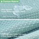 thumbnail image 4 of suxuMhao Cortina de Ducha Impermeable con Patrón de Waffle, 71x71in 1pza Forro de Cortina de Ducha para Baño, Forros de Ducha con 12 Ganchos de Plástico Como Regalo, Cortinas de Ducha Elegantes para, 4 of 4