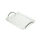 thumbnail image 2 of Bandeja Rectangular Para Servir, Organizador De Tocador De Baño Para Dormitorio, Mesita De Noche, Cocina, Borde Plateado Transparente, 2 of 5