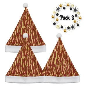 Genérico - Pack 3 Gorros Viejo Pascuero Premium Navidad Festividad Diseños Varios