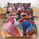 thumbnail image 1 of Super Mario 3-Piece Comforter Set for Bedroom Super Mario Bedding Set for Kids Adults Soft Microfiber Duvet Cover Set with Zipper Closure, 1 of 5