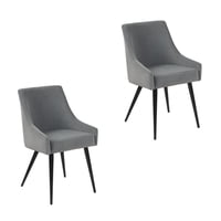 Novahus - Pack 2 Sillas Comedor Jean Gris